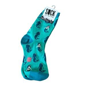 Sock it to Me Mermaid Princess Crew Socks - New with Tags